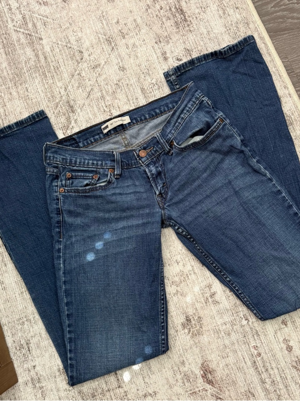 Y2K vintage Levi’s denim Low rise Dark Wash Straight Leg Jeans